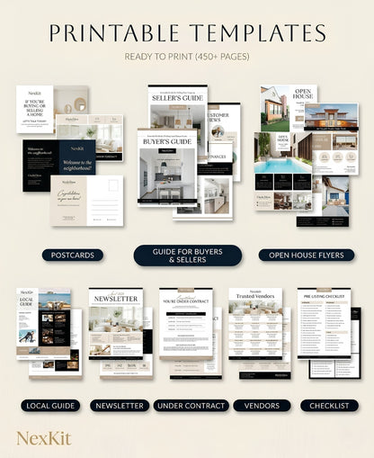 Stop Losing Listings to Real Estate Agents Who Just Look More Professional — Get Your Complete Marketing Templates Kit Ready in 5 Minutes