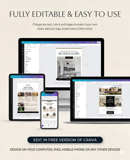 Stop Losing Listings to Real Estate Agents Who Just Look More Professional — Get Your Complete Marketing Templates Kit Ready in 5 Minutes